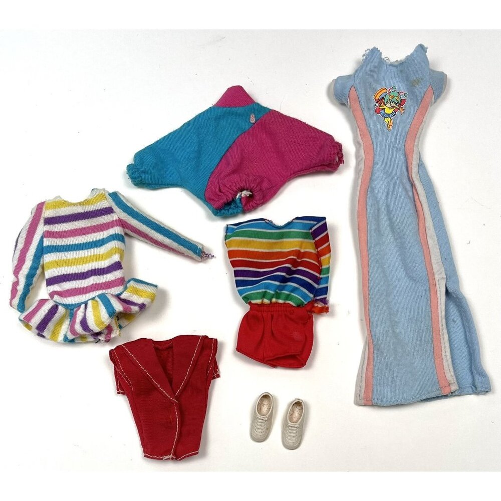 VTG 7pc Lot MATTEL Barbie SKIPPER Clothes & Shoes *TLC/Some Flaws*